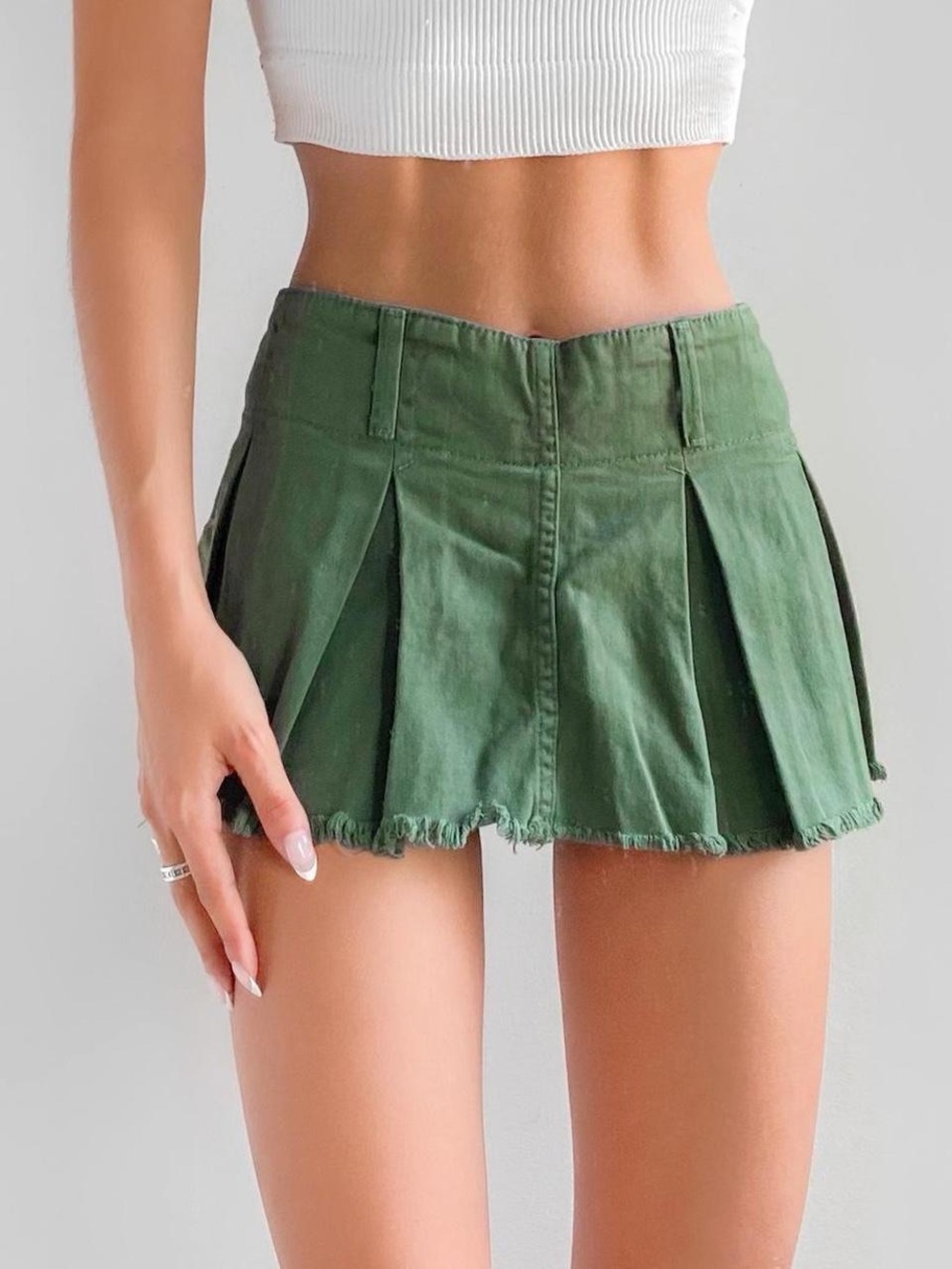 Free People Micro Mini Pleated Skort